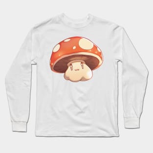 Cute Orange Mushroom Long Sleeve T-Shirt